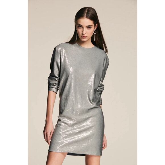 Ralph Lauren Collection Purple Label Runway Silver Sequin Sheath Mini Dress $5k - Picture 1 of 8